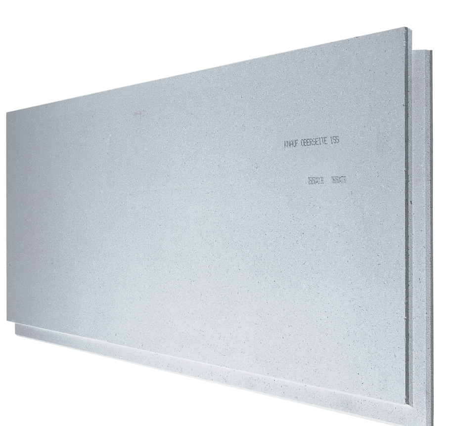 Solution produit Bas carbone RE2020 - Plaque pour chape sèche Knauf Brio