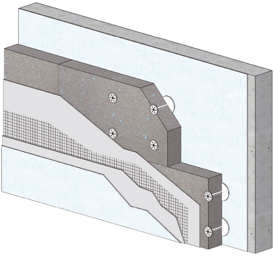 Solution produit Bas carbone RE2020 - Pose calée chevillée