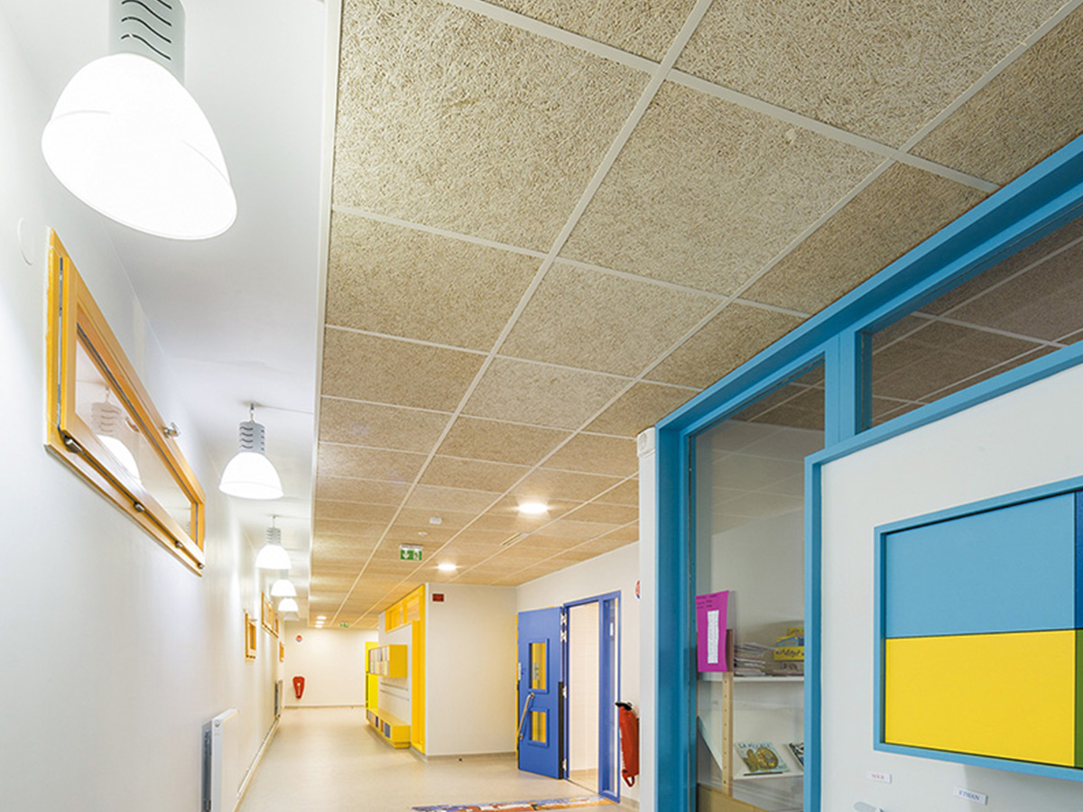 Bas carbone RE2020 Bâtiments tertiaires et ERP - Plafonds acoustiques